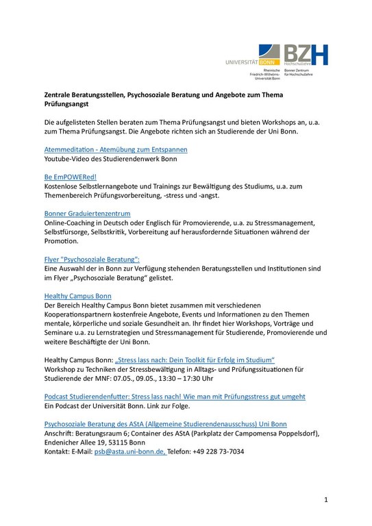 Zentrale Beratungsstellen und Psychosoziale Beratung zum Thema Prüfungsangst.pdf